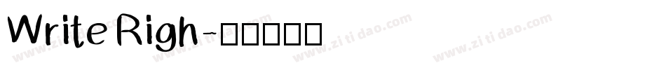 Write Righ字体转换